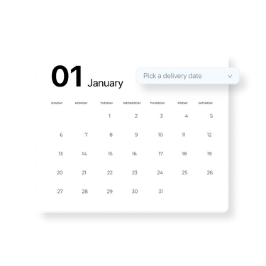 Add delivery date picker on cart